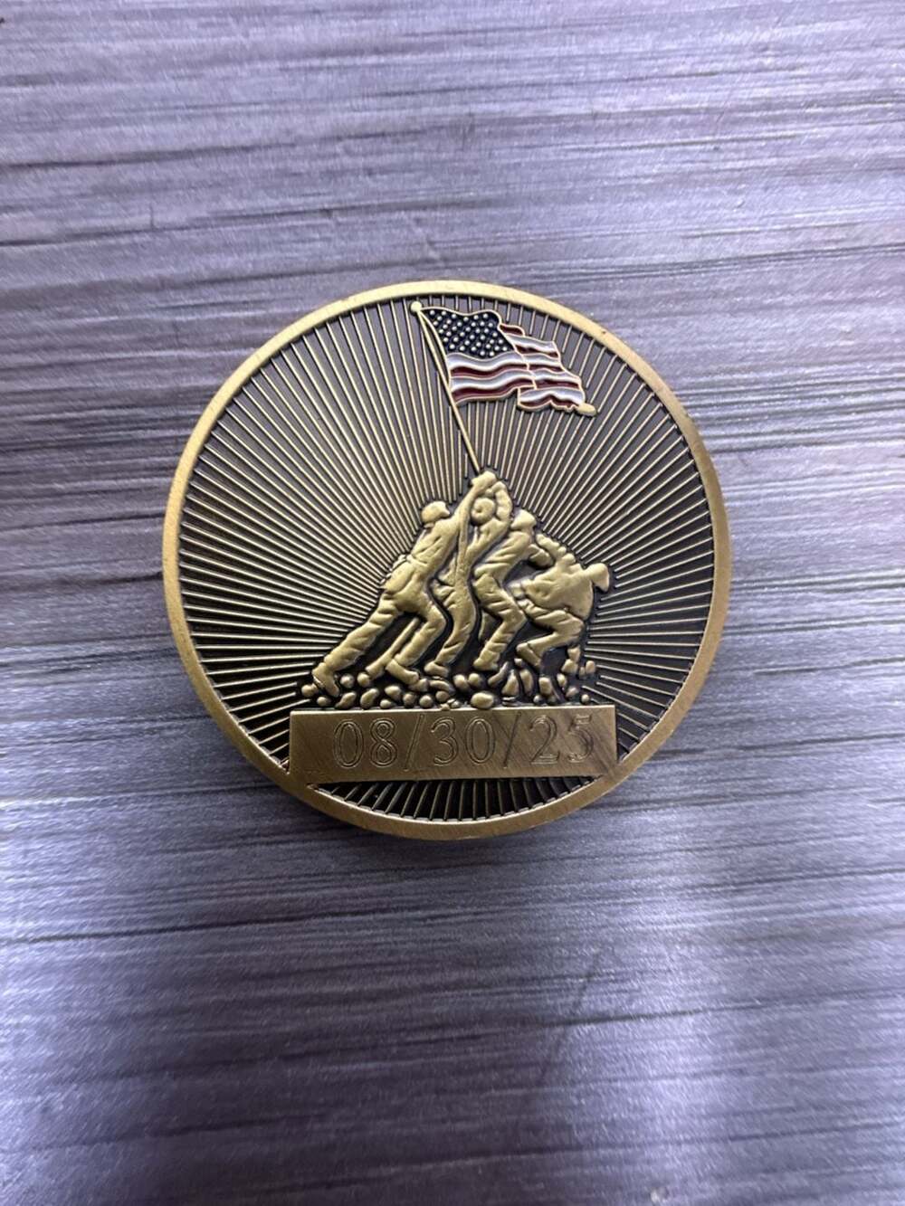 US Marine Corps The Crucible Challenge Coin with Date 08/30/25